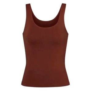 NWT Skims Soft Smoothing Tank Top XXS in Cocoa chocolate brown